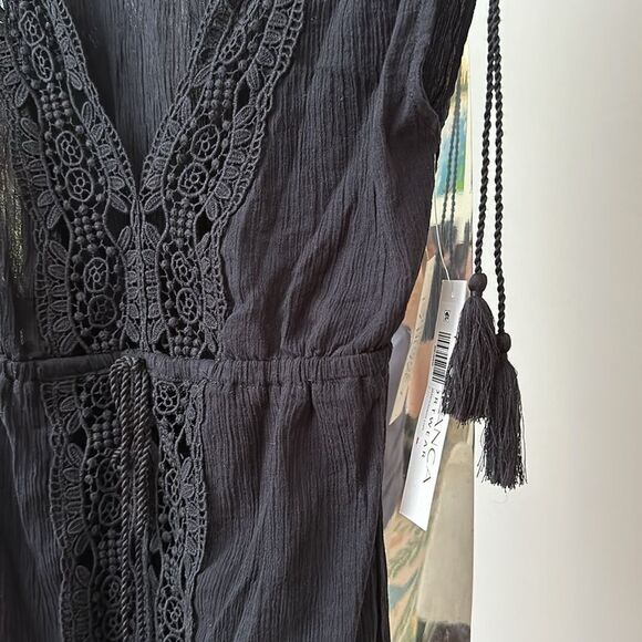 NWT LA BLANCA Island Fare Cotton Crochet Cover Up Midi Dress - Picture 9 of 9